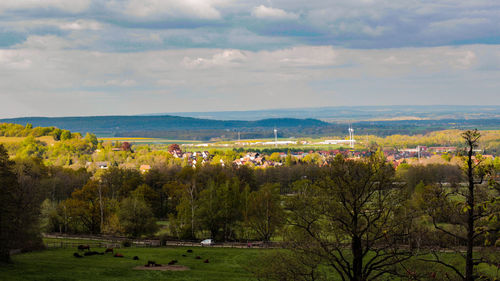 Scenic view of landscape against sky