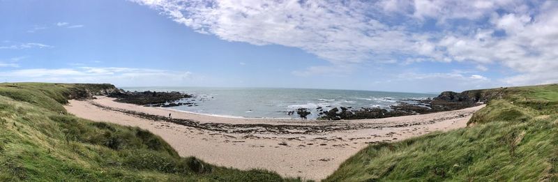 Panoramic view of beach against sky