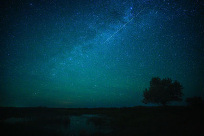 Scenic view of sky at night