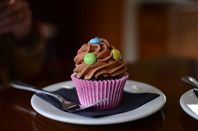 Close-up of chocolate cake