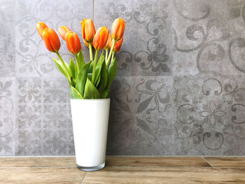 Close-up of potted plant on table