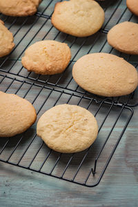 Close-up of cookies on table