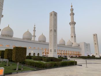 Low angle view of mosque against sky