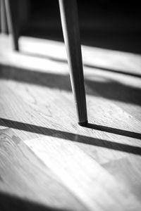 Close-up of wooden table