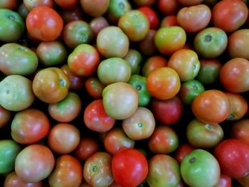 Full frame shot of fruits for sale in market