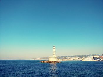 Lighthouse at seaside