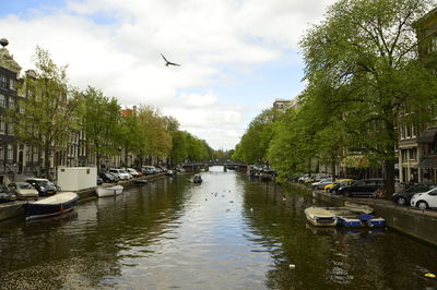 Boats in river