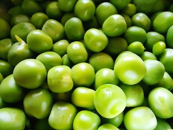 Full frame shot of green fruits