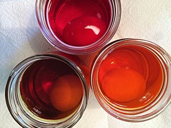 Close-up of coffee cup on table