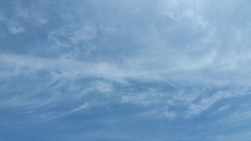 Low angle view of blue sky