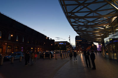 City street at night