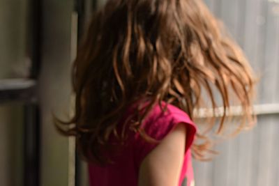 Woman looking at camera