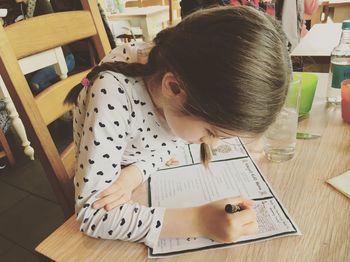 View of books on book