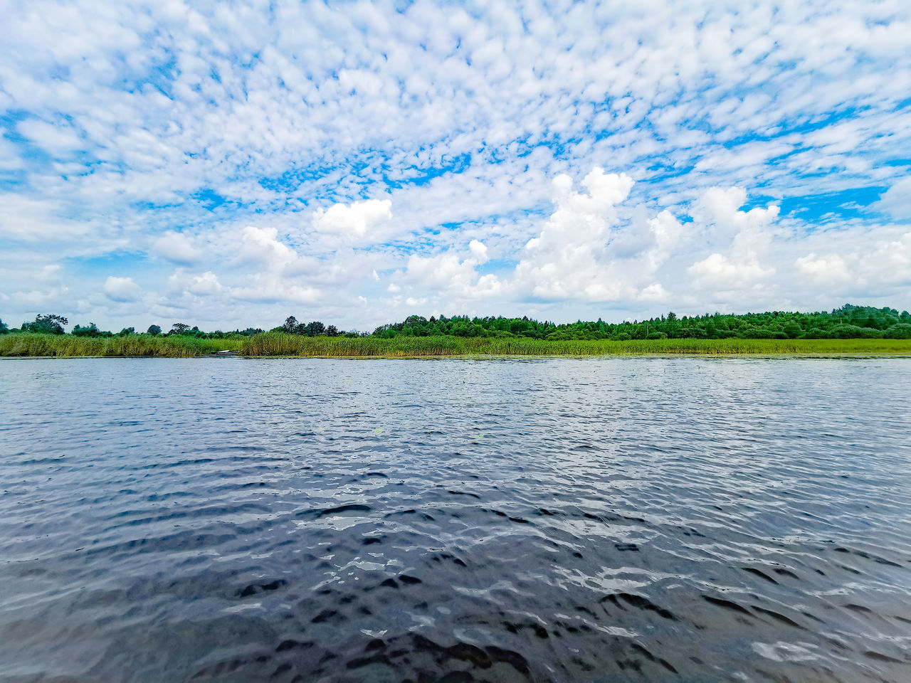 VIEW OF LAKE AGAINST SKY