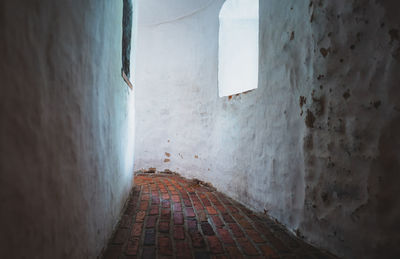 Interior of abandoned building