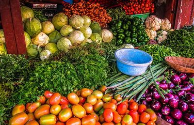 Fruits and vegetables in market