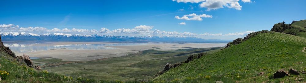 Panoramic view of landscape against sky