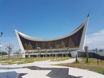 Temple against blue sky