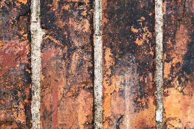 Full frame shot of old rusty metal