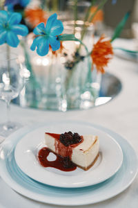 Close-up of flowers in plate