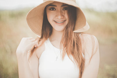 Portrait of young woman