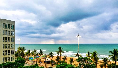 Scenic view of sea against sky