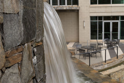 Scenic view of dam against sky