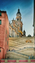 Low angle view of building against sky