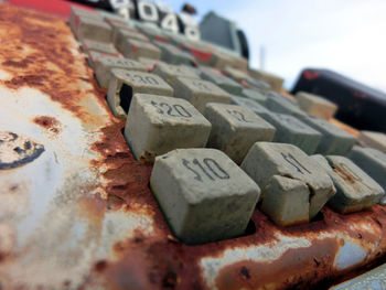 Close-up of rusty metal