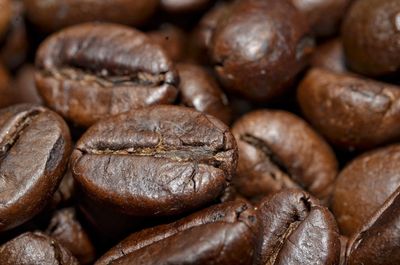 Full frame shot of coffee beans