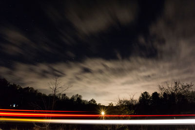 Scenic view of sky at night