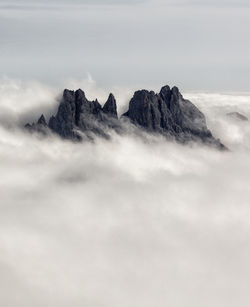 Scenic view of mountain against sky