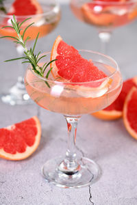 Close-up of drink on table