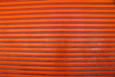 Full frame shot of orange shutter
