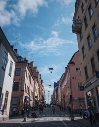 City street against sky