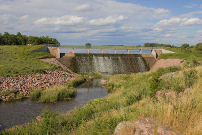 Scenic view of river against sky