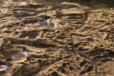 Full frame shot of rock formations