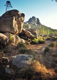 View of rock formation