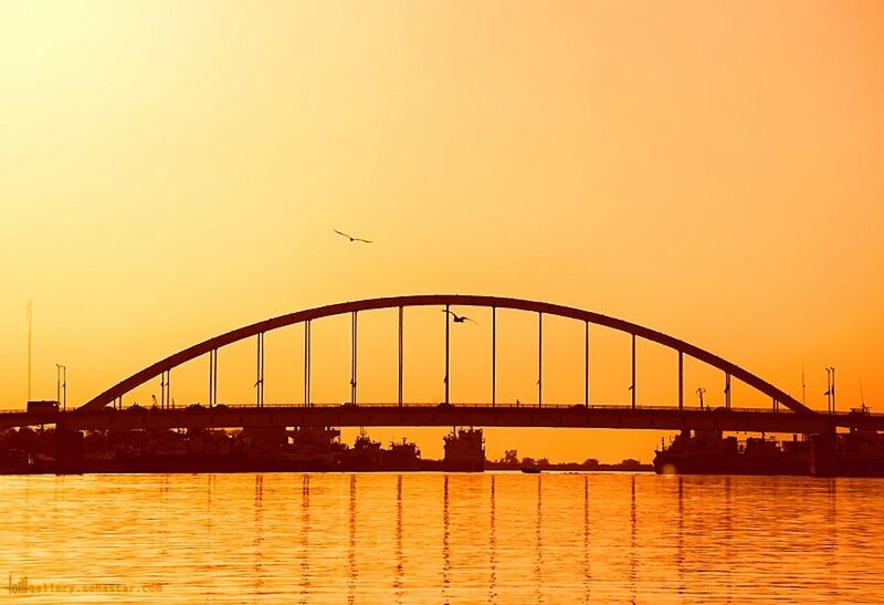 Khoramshahr bridge in Iran 