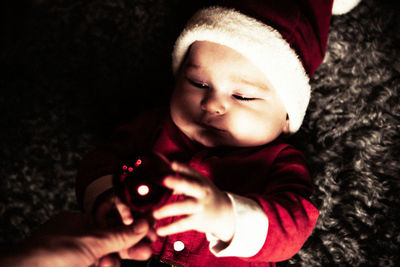 Portrait of cute baby girl