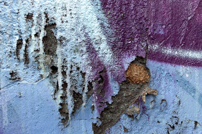 Full frame shot of rusty metal wall