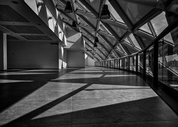 Empty corridor in building