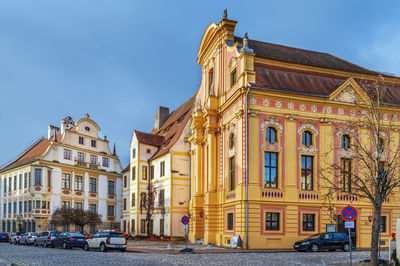 Low angle view of building against sky