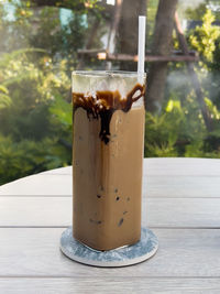 Close-up of coffee on table