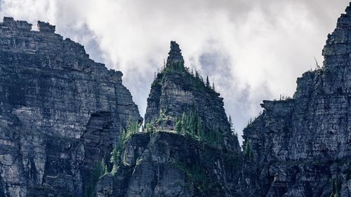 Low angle view of temple against sky