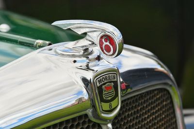 Close-up of vintage car