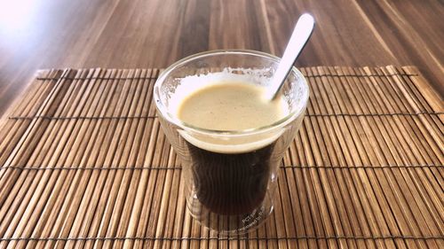 Close-up of drink on table