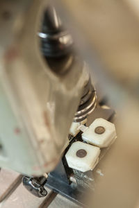 Close-up of machine part