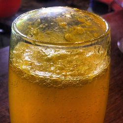 Close-up of drink on table