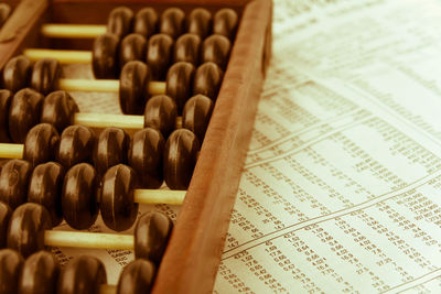 Close-up of abacus